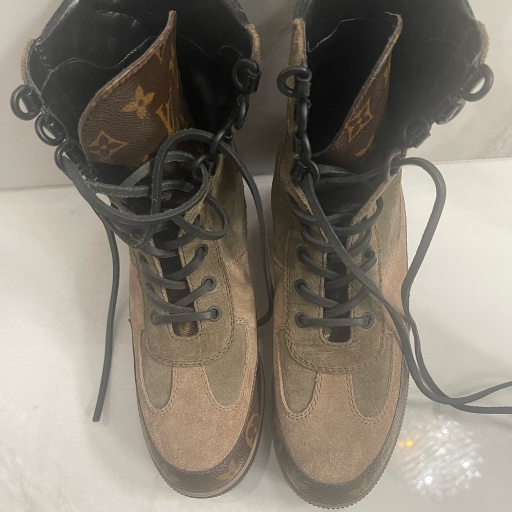 Louis Vuitton Dessert Platform Boots Sz 38